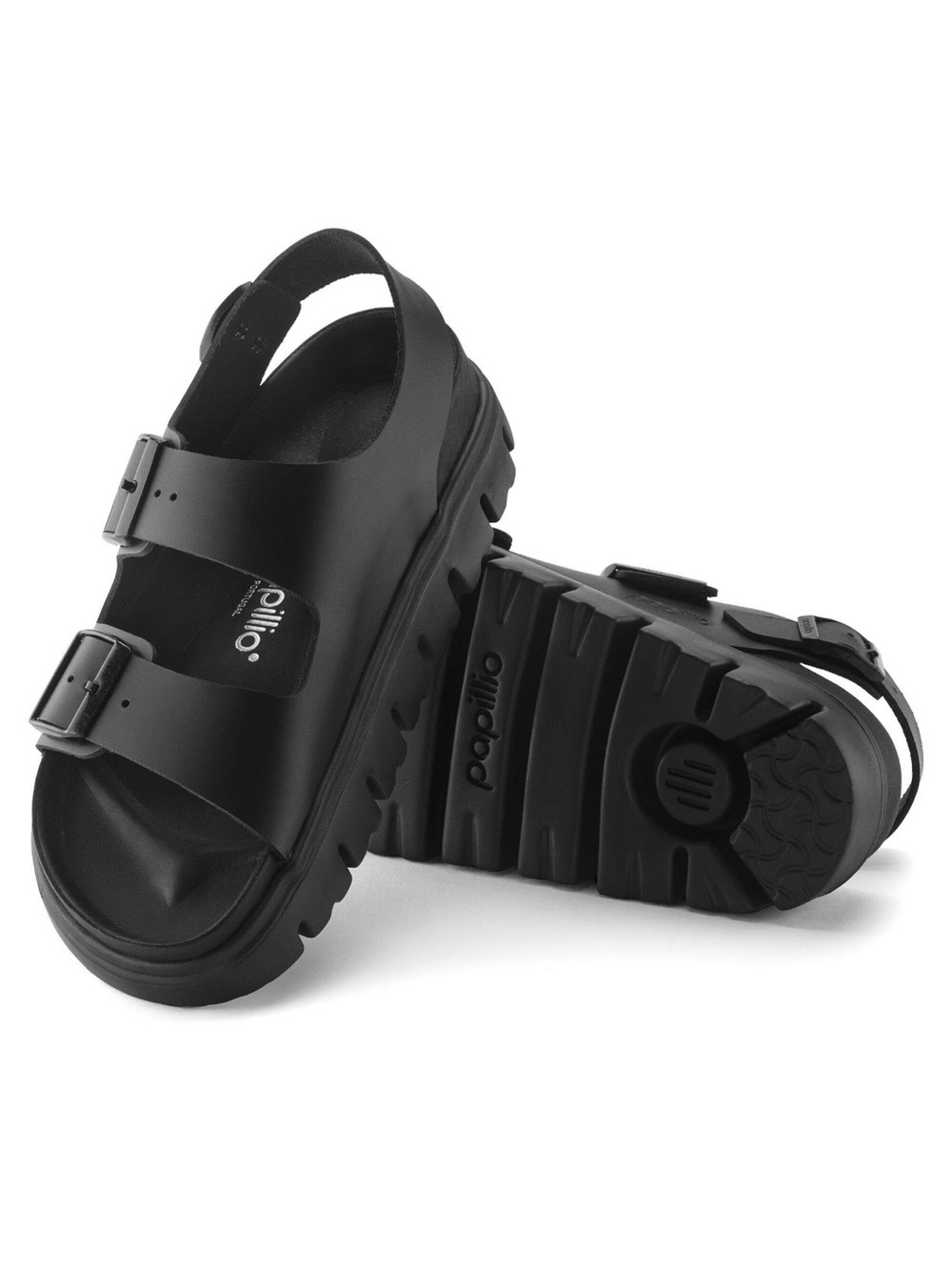 Papillio By Birkenstock Milano Chunky Black Sandal - Picture 2 of 13